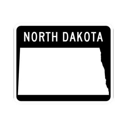 ND-blank wide (North Dakota) (Road Sign) STICKER Vinyl Kiss-Cut Decal - The Sticker Space
