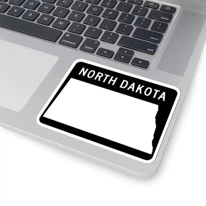 ND-blank wide (North Dakota) (Road Sign) STICKER Vinyl Kiss-Cut Decal - The Sticker Space