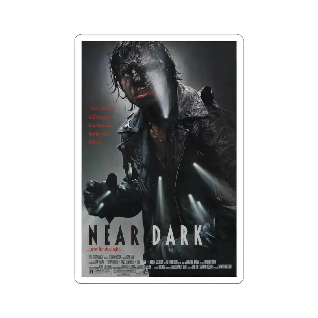 NEAR DARK 1987 Movie Poster - STICKER Vinyl Kiss-Cut Decal 6 Inch White - The Sticker Space