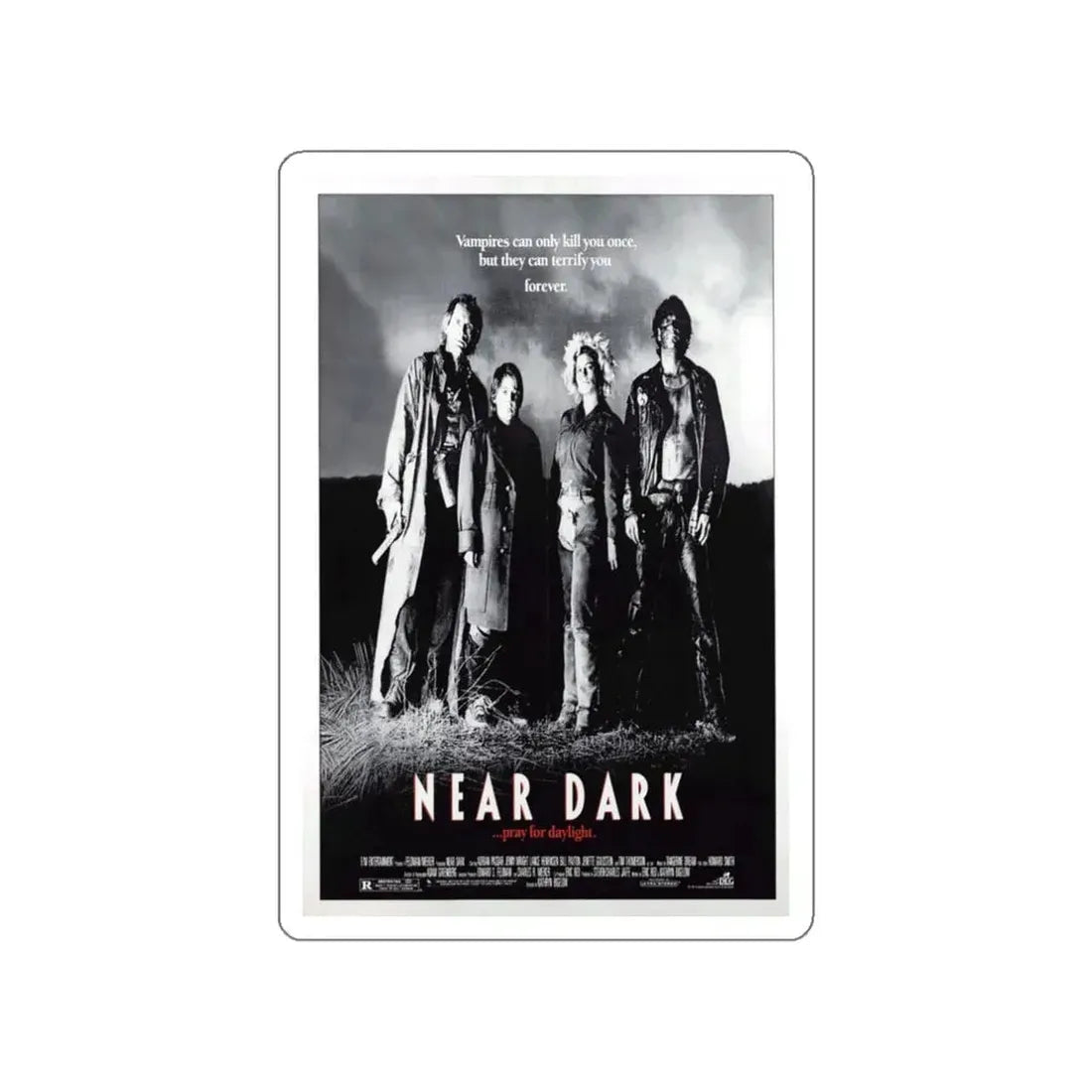 NEAR DARK (2) 1987 Movie Poster STICKER Vinyl Die-Cut Decal 3 Inch - The Sticker Space