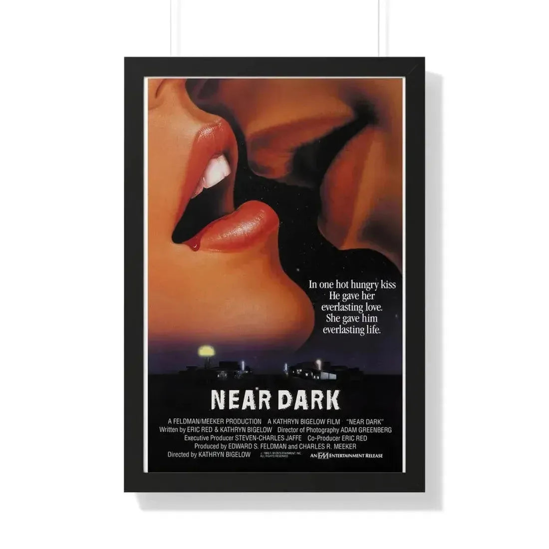 NEAR DARK (TEASER) 1987 - Framed Movie Poster 20" x 30" Black - The Sticker Space