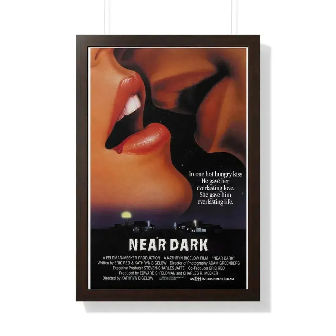 NEAR DARK (TEASER) 1987 - Framed Movie Poster 20" x 30" Walnut - The Sticker Space