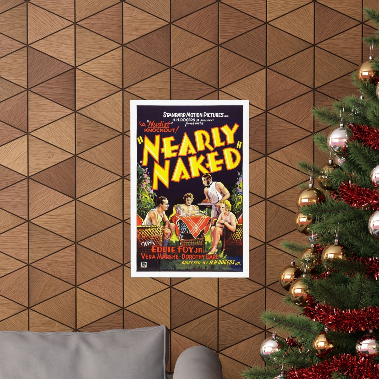 NEARLY NAKED 1933 - Paper Movie Poster-The Sticker Space