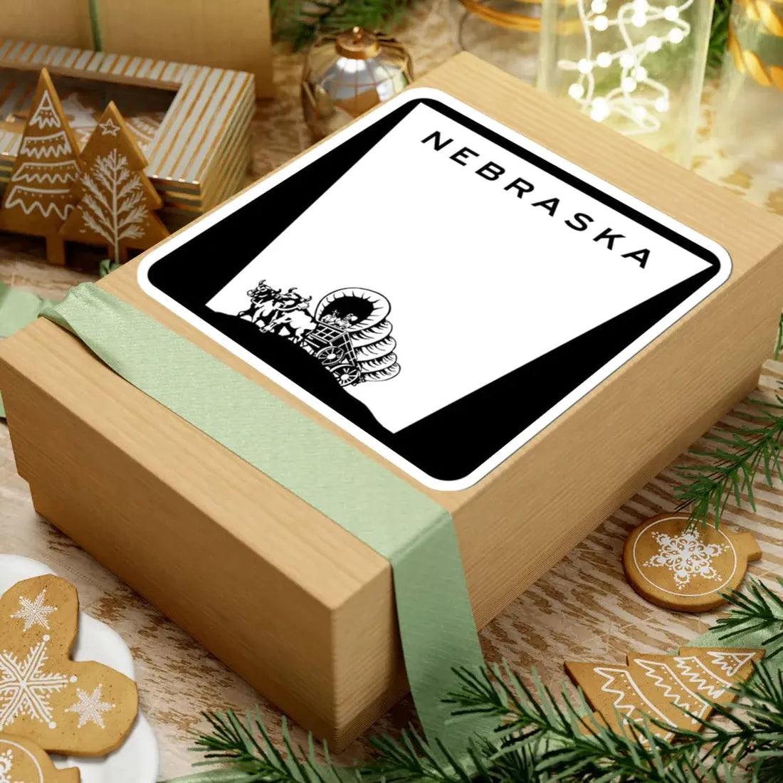 Nebraska state highway marker (Nebraska) (Road Sign) STICKER Vinyl Kiss-Cut Decal - The Sticker Space