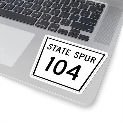 Nebraska State Spur 104 (Nebraska) (Road Sign) STICKER Vinyl Kiss-Cut Decal - The Sticker Space