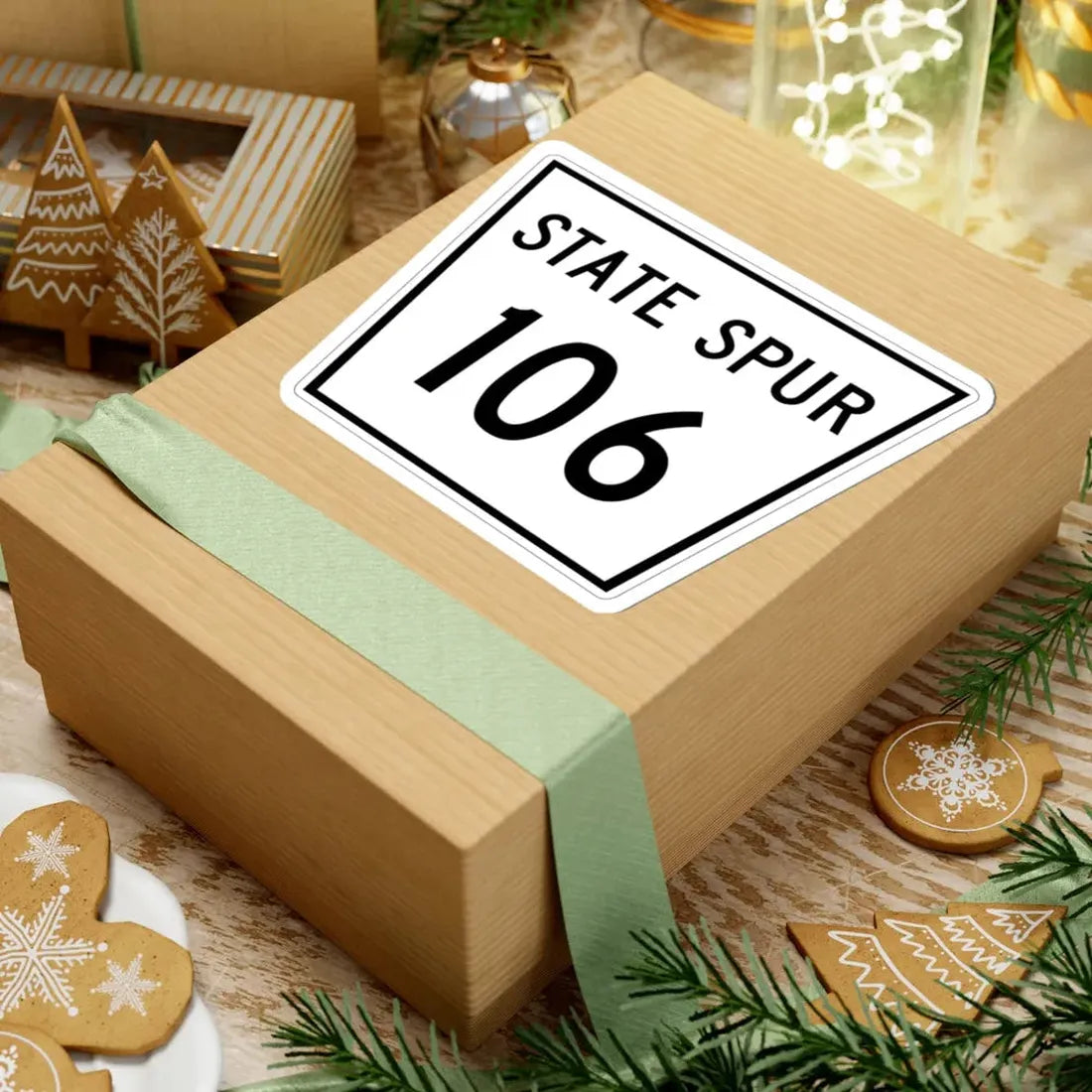 Nebraska State Spur 106 (Nebraska) (Road Sign) STICKER Vinyl Kiss-Cut Decal - The Sticker Space