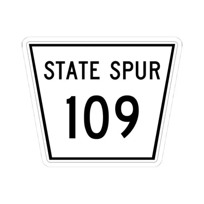 Nebraska State Spur 109 (Nebraska) (Road Sign) STICKER Vinyl Kiss-Cut Decal 4 Inch White - The Sticker Space