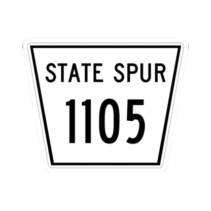 Nebraska State Spur 1105 (Nebraska) (Road Sign) STICKER Vinyl Kiss-Cut Decal 2 Inch White - The Sticker Space