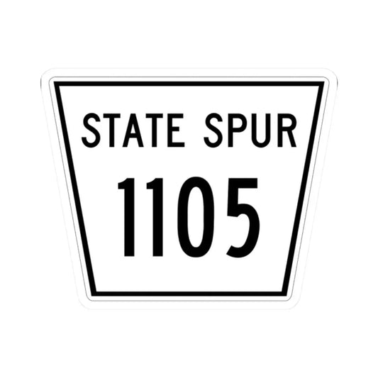 Nebraska State Spur 1105 (Nebraska) (Road Sign) STICKER Vinyl Kiss-Cut Decal 2 Inch White - The Sticker Space