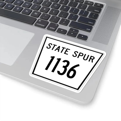 Nebraska State Spur 1136 (Nebraska) (Road Sign) STICKER Vinyl Kiss-Cut Decal - The Sticker Space