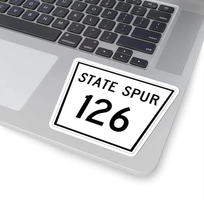 Nebraska State Spur 126 (Nebraska) (Road Sign) STICKER Vinyl Kiss-Cut Decal - The Sticker Space