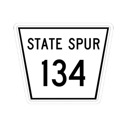 Nebraska State Spur 134 (Nebraska) (Road Sign) STICKER Vinyl Kiss-Cut Decal 4 Inch White - The Sticker Space