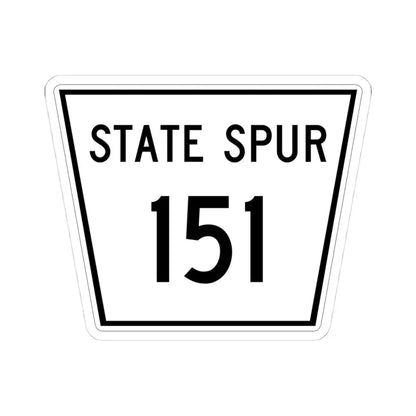 Nebraska State Spur 151 (Nebraska) (Road Sign) STICKER Vinyl Kiss-Cut Decal 4 Inch White - The Sticker Space