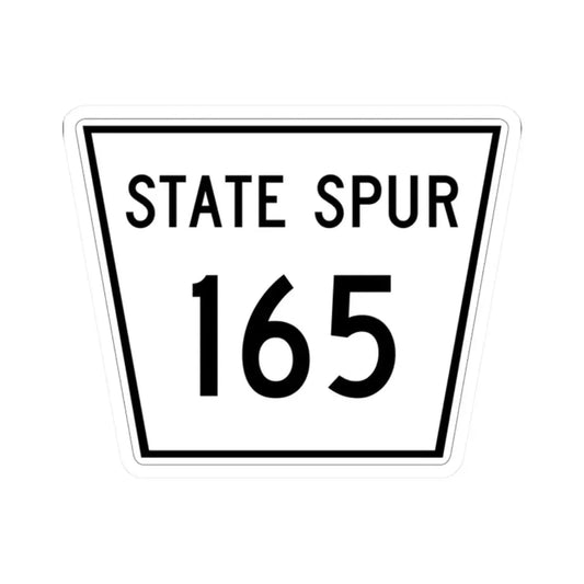 Nebraska State Spur 165 (Nebraska) (Road Sign) STICKER Vinyl Kiss-Cut Decal 2 Inch White - The Sticker Space