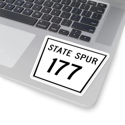 Nebraska State Spur 177 (Nebraska) (Road Sign) STICKER Vinyl Kiss-Cut Decal - The Sticker Space