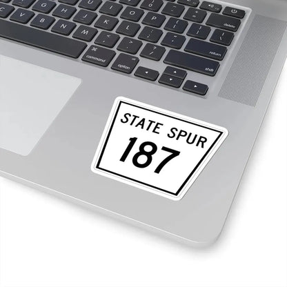 Nebraska State Spur 187 (Nebraska) (Road Sign) STICKER Vinyl Kiss-Cut Decal - The Sticker Space