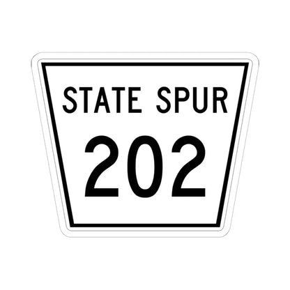 Nebraska State Spur 202 (Nebraska) (Road Sign) STICKER Vinyl Kiss-Cut Decal 6 Inch White - The Sticker Space