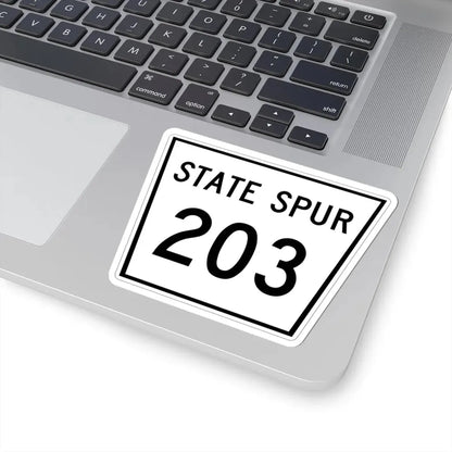 Nebraska State Spur 203 (Nebraska) (Road Sign) STICKER Vinyl Kiss-Cut Decal - The Sticker Space