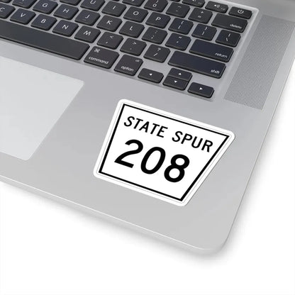 Nebraska State Spur 208 (Nebraska) (Road Sign) STICKER Vinyl Kiss-Cut Decal - The Sticker Space