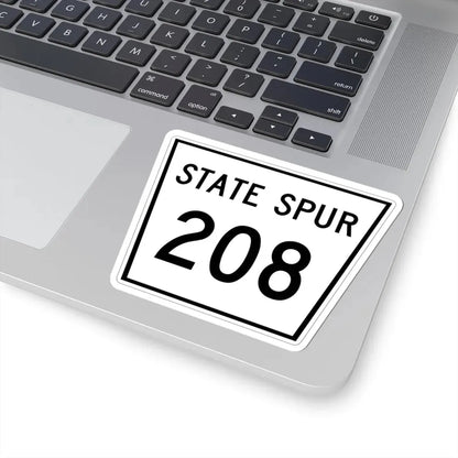 Nebraska State Spur 208 (Nebraska) (Road Sign) STICKER Vinyl Kiss-Cut Decal - The Sticker Space