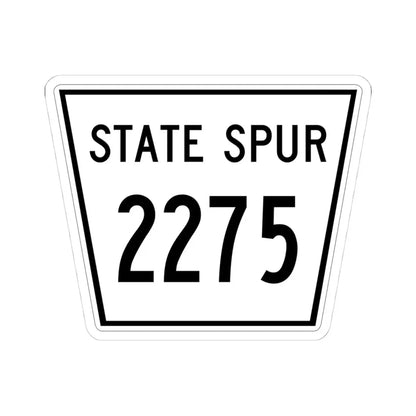 Nebraska State Spur 2275 (Nebraska) (Road Sign) STICKER Vinyl Kiss-Cut Decal 4 Inch White - The Sticker Space