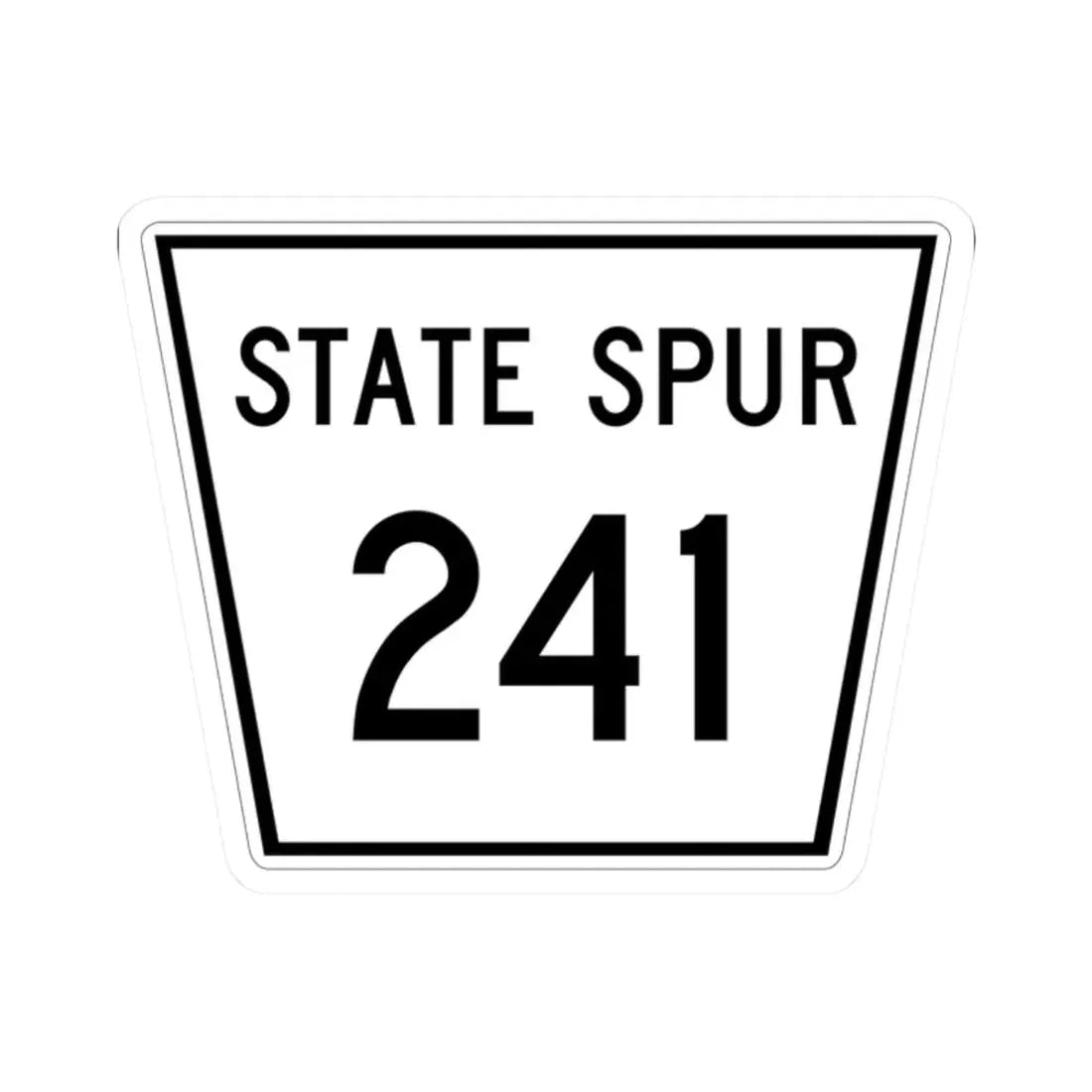 Nebraska State Spur 241 (Nebraska) (Road Sign) STICKER Vinyl Kiss-Cut Decal 2 Inch White - The Sticker Space