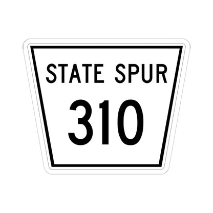 Nebraska State Spur 310 (Nebraska) (Road Sign) STICKER Vinyl Kiss-Cut Decal 6 Inch White - The Sticker Space
