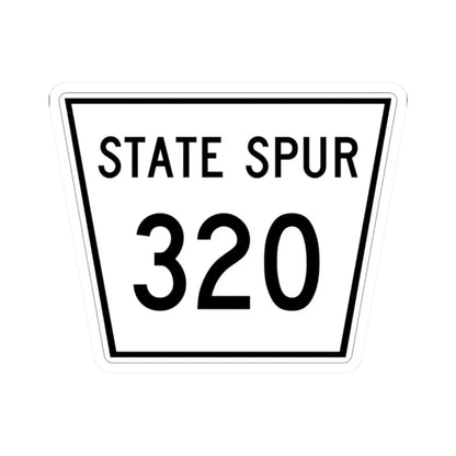 Nebraska State Spur 320 (Nebraska) (Road Sign) STICKER Vinyl Kiss-Cut Decal 2 Inch White - The Sticker Space