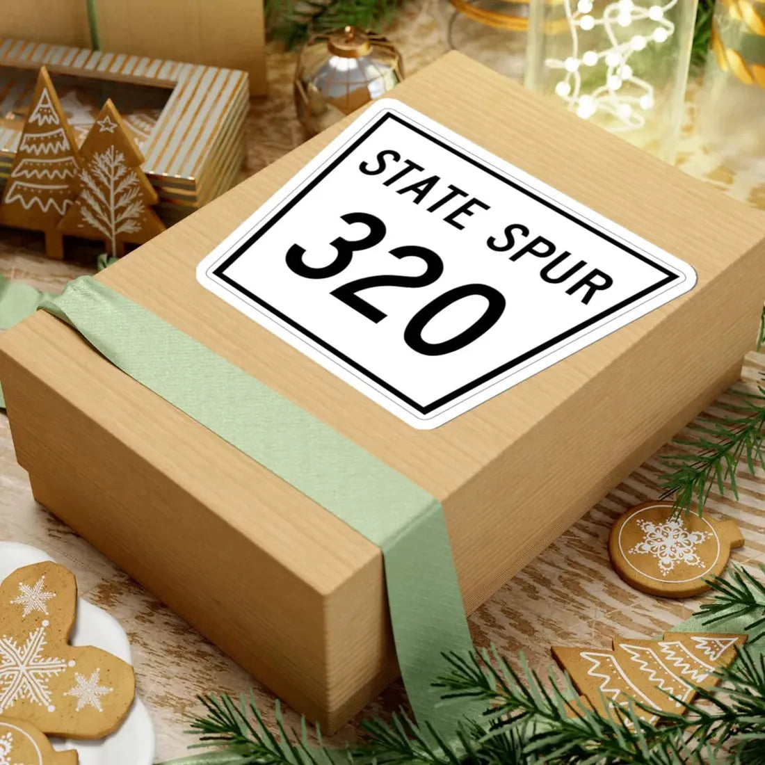 Nebraska State Spur 320 (Nebraska) (Road Sign) STICKER Vinyl Kiss-Cut Decal - The Sticker Space