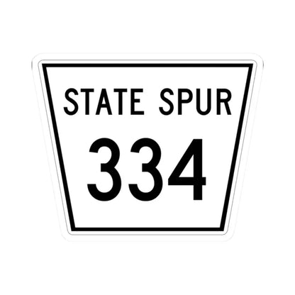 Nebraska State Spur 334 (Nebraska) (Road Sign) STICKER Vinyl Kiss-Cut Decal 2 Inch White - The Sticker Space