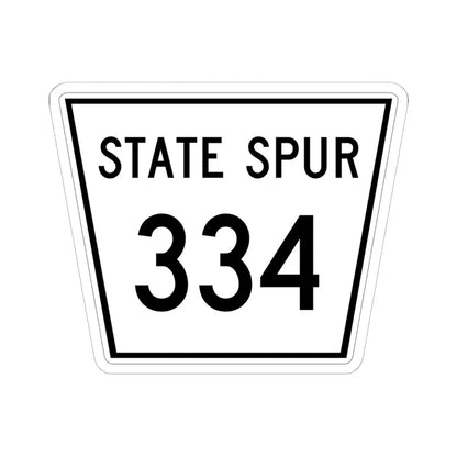 Nebraska State Spur 334 (Nebraska) (Road Sign) STICKER Vinyl Kiss-Cut Decal 6 Inch White - The Sticker Space