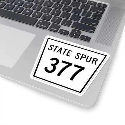 Nebraska State Spur 377 (Nebraska) (Road Sign) STICKER Vinyl Kiss-Cut Decal - The Sticker Space