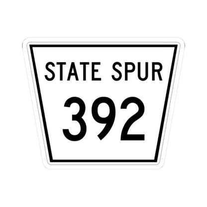 Nebraska State Spur 392 (Nebraska) (Road Sign) STICKER Vinyl Kiss-Cut Decal 3 Inch White - The Sticker Space