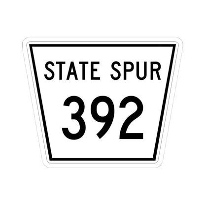 Nebraska State Spur 392 (Nebraska) (Road Sign) STICKER Vinyl Kiss-Cut Decal 4 Inch White - The Sticker Space