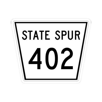 Nebraska State Spur 402 (Nebraska) (Road Sign) STICKER Vinyl Kiss-Cut Decal 3 Inch White - The Sticker Space