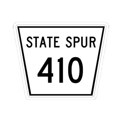 Nebraska State Spur 410 (Nebraska) (Road Sign) STICKER Vinyl Kiss-Cut Decal 4 Inch White - The Sticker Space