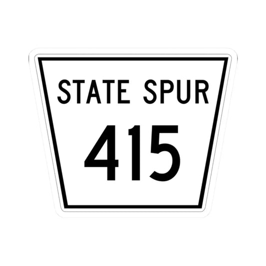 Nebraska State Spur 415 (Nebraska) (Road Sign) STICKER Vinyl Kiss-Cut Decal 2 Inch White - The Sticker Space
