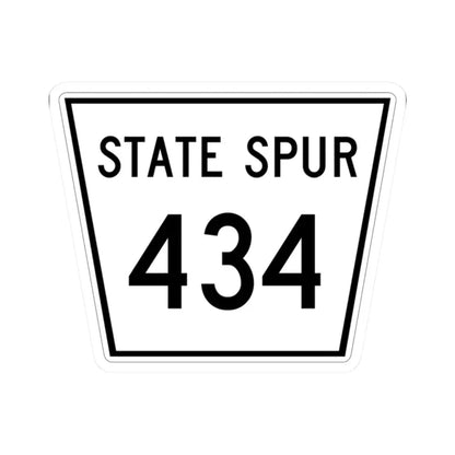 Nebraska State Spur 434 (Nebraska) (Road Sign) STICKER Vinyl Kiss-Cut Decal 2 Inch White - The Sticker Space