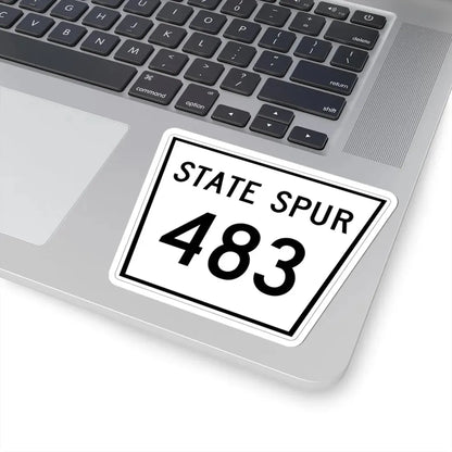 Nebraska State Spur 483 (Nebraska) (Road Sign) STICKER Vinyl Kiss-Cut Decal - The Sticker Space