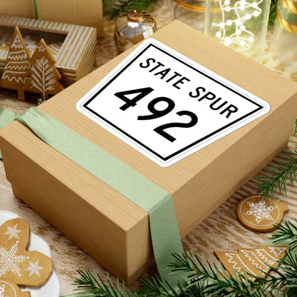 Nebraska State Spur 492 (Nebraska) (Road Sign) STICKER Vinyl Kiss-Cut Decal - The Sticker Space