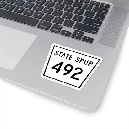 Nebraska State Spur 492 (Nebraska) (Road Sign) STICKER Vinyl Kiss-Cut Decal - The Sticker Space