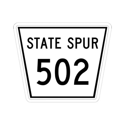 Nebraska State Spur 502 (Nebraska) (Road Sign) STICKER Vinyl Kiss-Cut Decal 6 Inch White - The Sticker Space