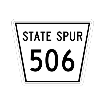 Nebraska State Spur 506 (Nebraska) (Road Sign) STICKER Vinyl Kiss-Cut Decal 6 Inch White - The Sticker Space