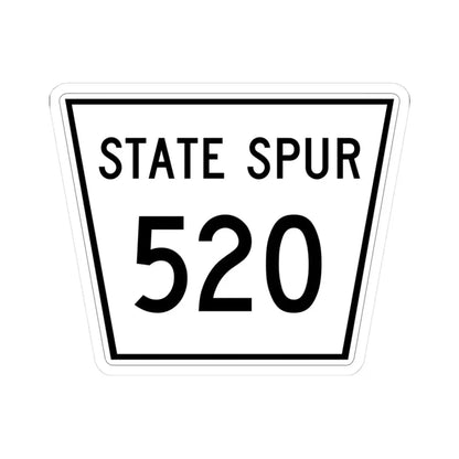 Nebraska State Spur 520 (Nebraska) (Road Sign) STICKER Vinyl Kiss-Cut Decal 3 Inch White - The Sticker Space