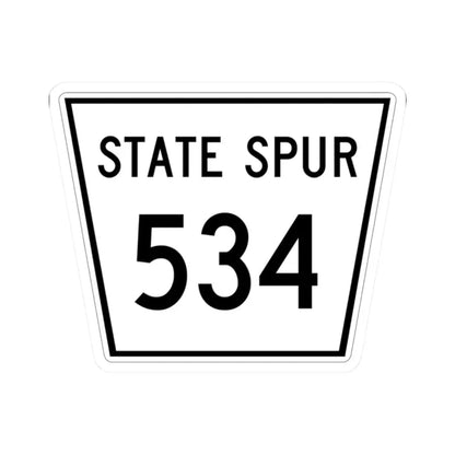 Nebraska State Spur 534 (Nebraska) (Road Sign) STICKER Vinyl Kiss-Cut Decal 2 Inch White - The Sticker Space