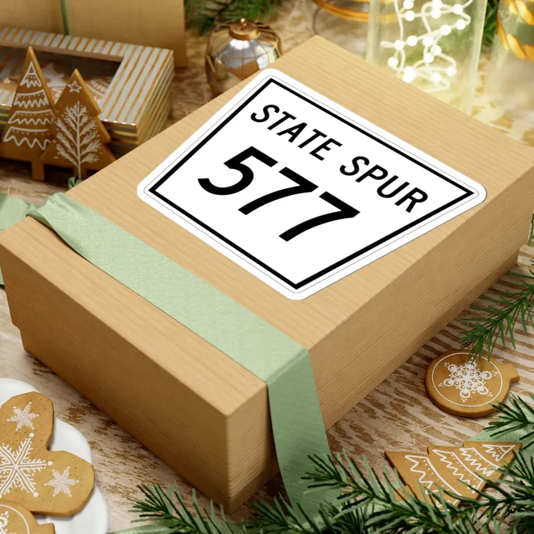 Nebraska State Spur 577 (Nebraska) (Road Sign) STICKER Vinyl Kiss-Cut Decal - The Sticker Space