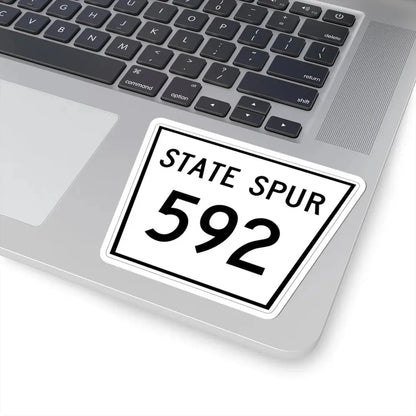 Nebraska State Spur 592 (Nebraska) (Road Sign) STICKER Vinyl Kiss-Cut Decal - The Sticker Space