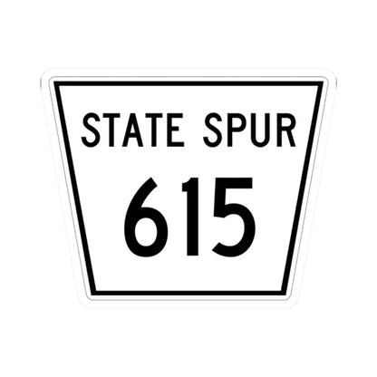 Nebraska State Spur 615 (Nebraska) (Road Sign) STICKER Vinyl Kiss-Cut Decal 2 Inch White - The Sticker Space