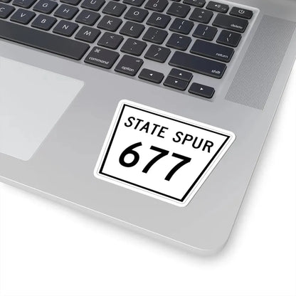 Nebraska State Spur 677 (Nebraska) (Road Sign) STICKER Vinyl Kiss-Cut Decal - The Sticker Space