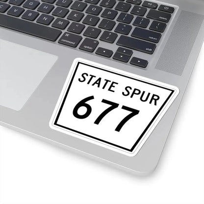 Nebraska State Spur 677 (Nebraska) (Road Sign) STICKER Vinyl Kiss-Cut Decal - The Sticker Space